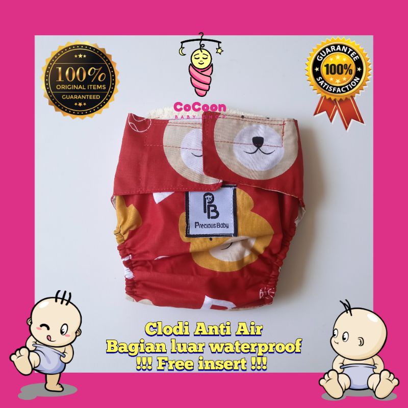 Popok Kain Bayi Clodi Anti Air Waterproof Free Insert Clodi