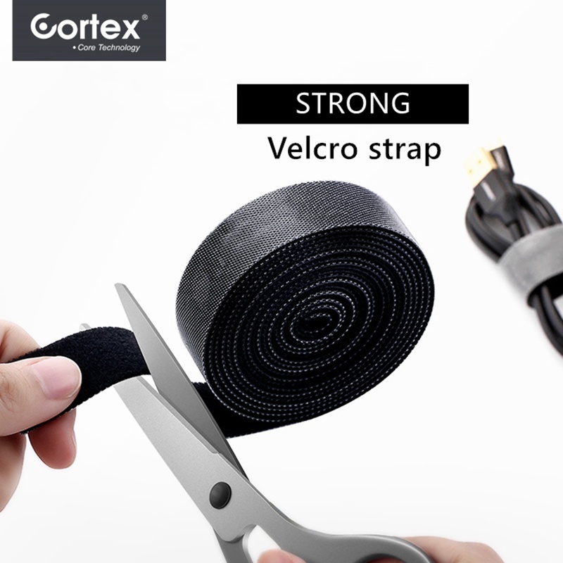 Cortex Velcro Cable Strap Pengikat Perekat Kabel 1Metter/3Meter