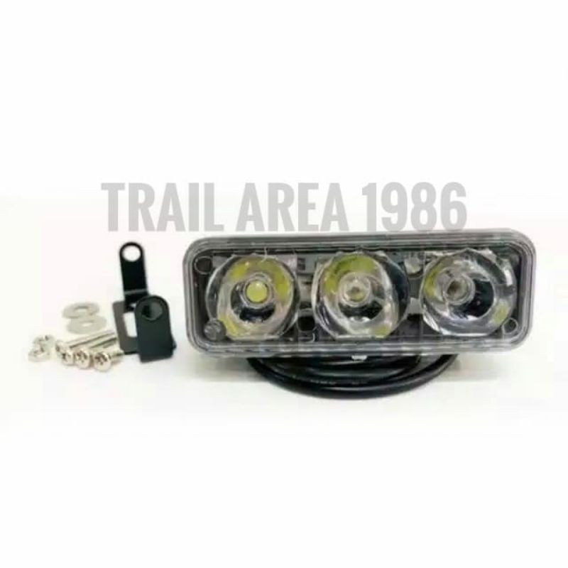 Lampu tembak LED 3 mata Universal KLX 150 S L BF Bigfoot CRF 150 250 L supermoto touring