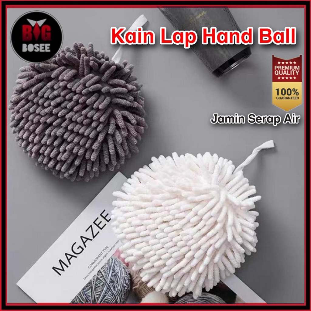 BB7 - Kain Lap Tangan Gantung Bola Cendol Super Serap Air / Lap Hand Ball Tower Premium