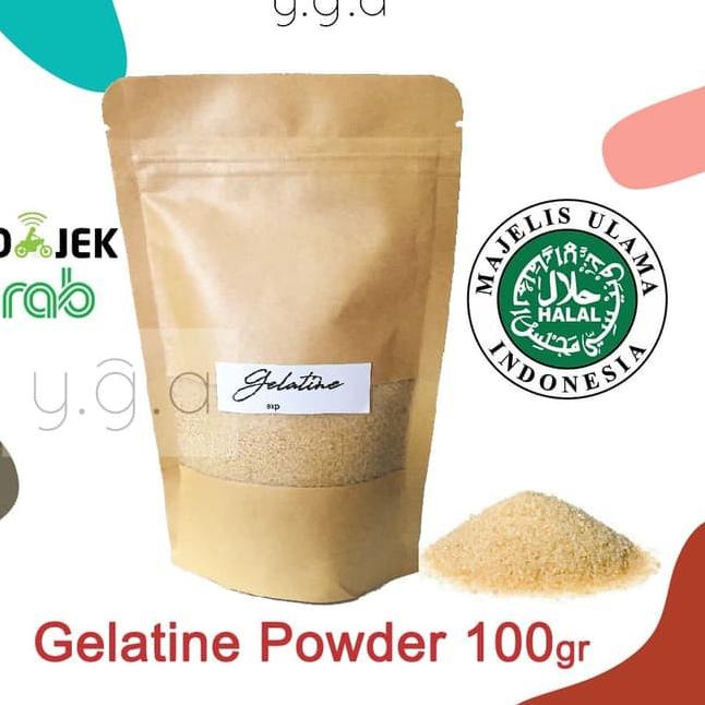 

[KODE MCHTV] Bubuk Gelatin HALAL 100gr / Gelatine Powder