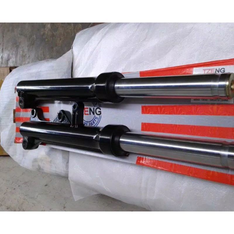 as shock depan Assy+bottom Yamaha Vega ZR new bonus oli shock