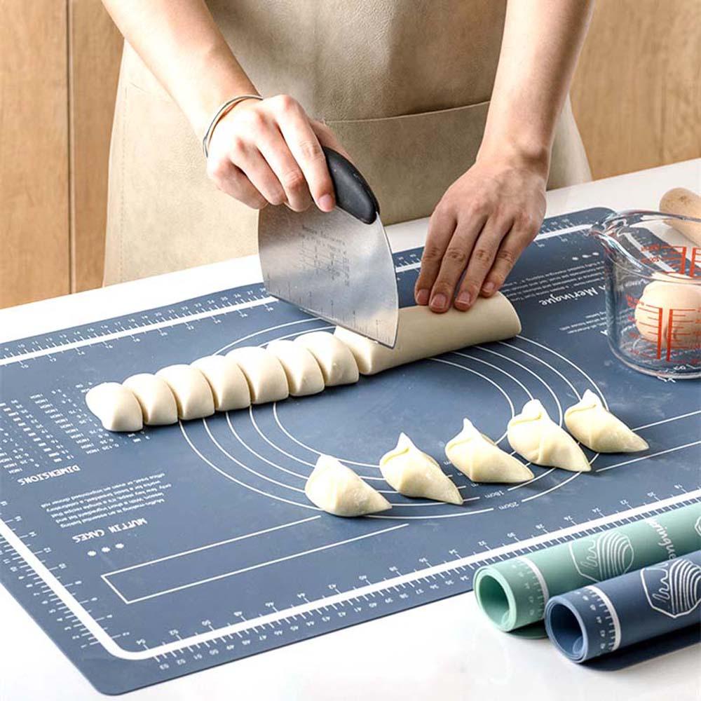 [Elegan] Baking Mat 65x45 cm Penebalan Silikon Tahan Lama Aksesoris Dapur Alat Baking Alas Adonan