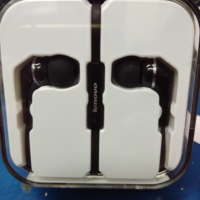 DIJAMIN TERBAIK  Lenovo LS-118 Earphone Stereo With Mic Original