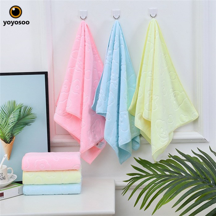 CUCI GUDANG Handuk microfiber Polos Handuk Mandi Lembut  &amp; Gantungan Handuk -YOYOSOO