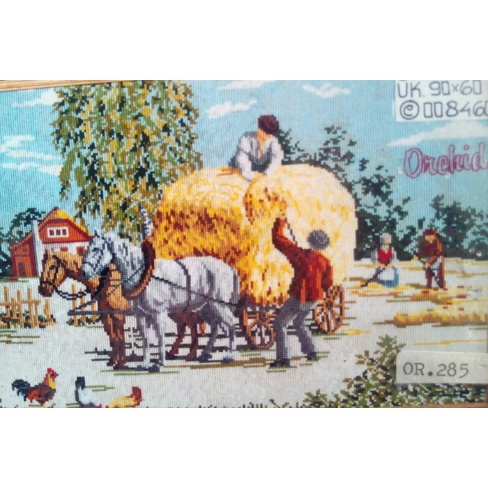 KRUISSTEEK KRISTIK ORCHID MOTIF KUDA PENGANGKUT or 285