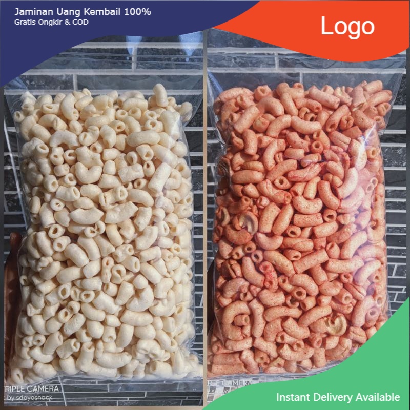 

Snack jajan cemilan makaroni mini