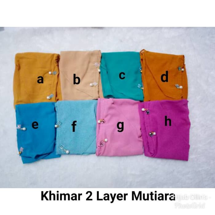 Jilbab Anak Cerruty Khimar 2 Layer Anak Mutiara