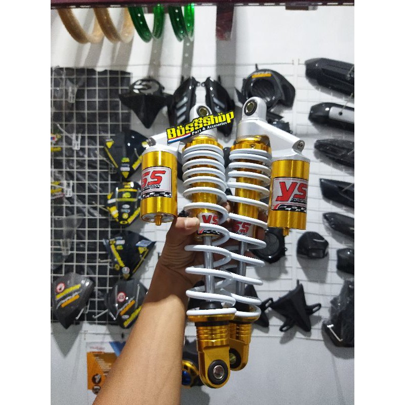Shock Tabung YOKO G + 270/340mm shock Belakang Rx-king Vega jupiter dll-340 putih