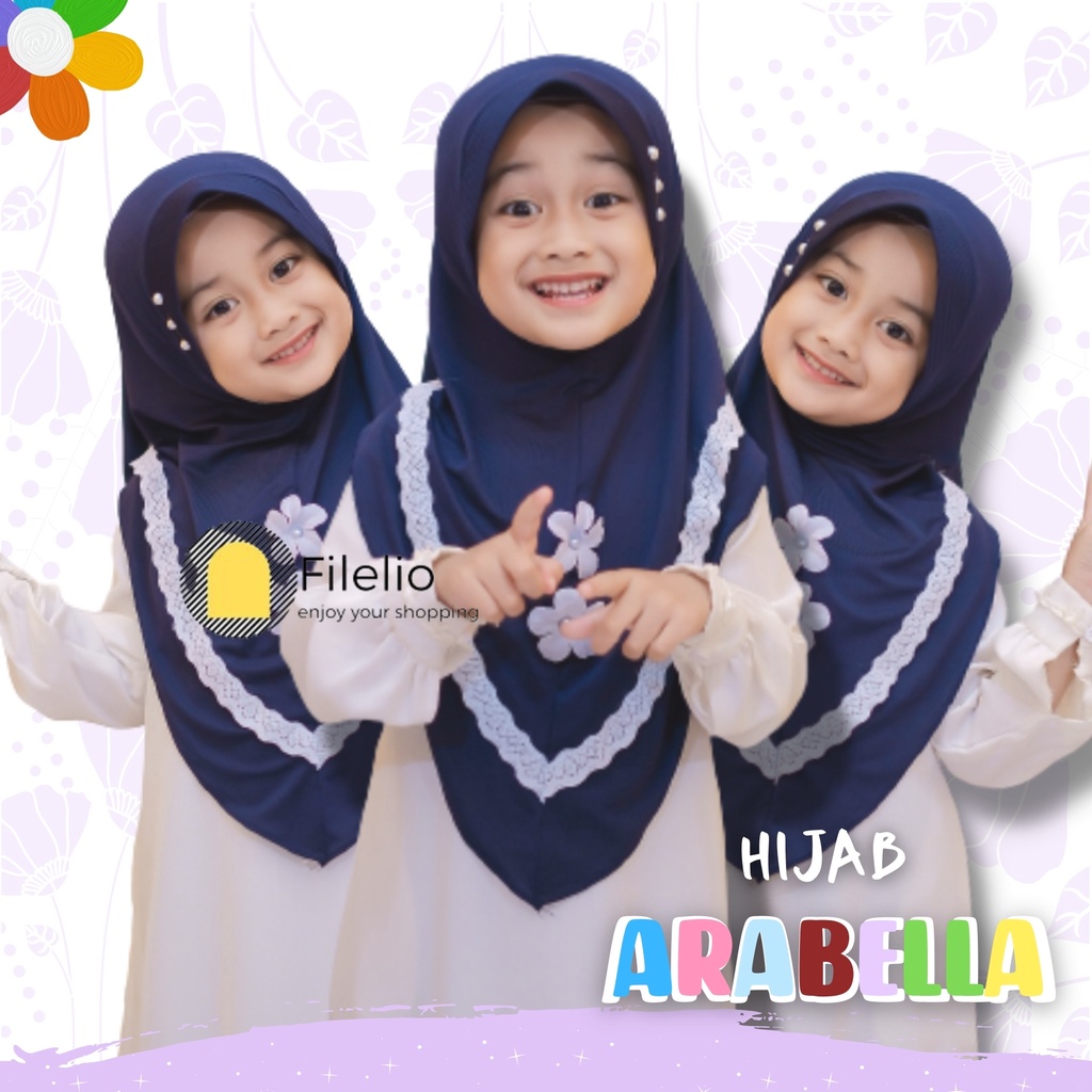 Kerudung Anak TK MURAH ARABELLA VARIASI BUNGA / Jilbab Anak Terbaru / Hijab Anak Murah / Fashion Anak / Kado Ultah