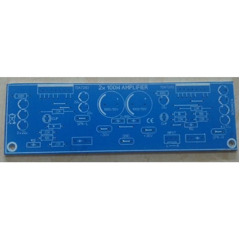 Pcb Pa 2x100 watt TDA7293 setereo