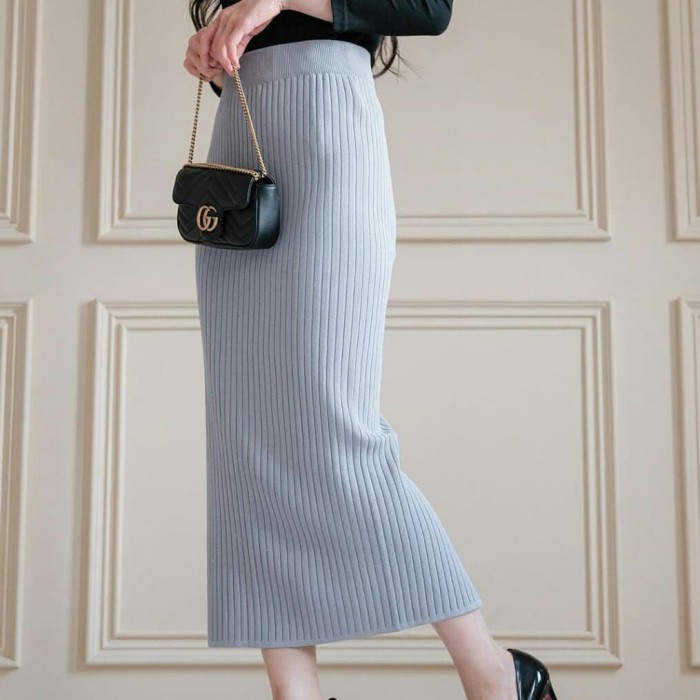 [COD] carine skirt grey