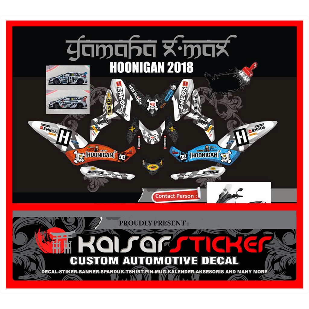 DECAL STICKER MOTOR FULL BODY STIKER YAMAHA X-MAX DECAL X MAX STICKER X MAX