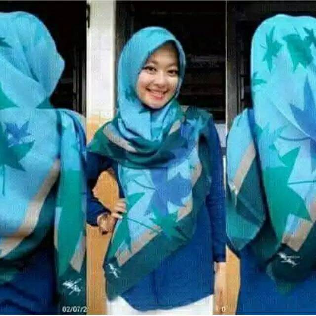 Termurah Best seller hijab ida Royani motif daun