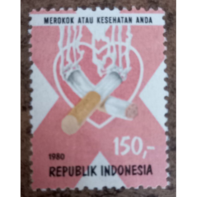 

I-235 Prangko Perangko Indonesia Seri Kampanye Anti Rokok 1980