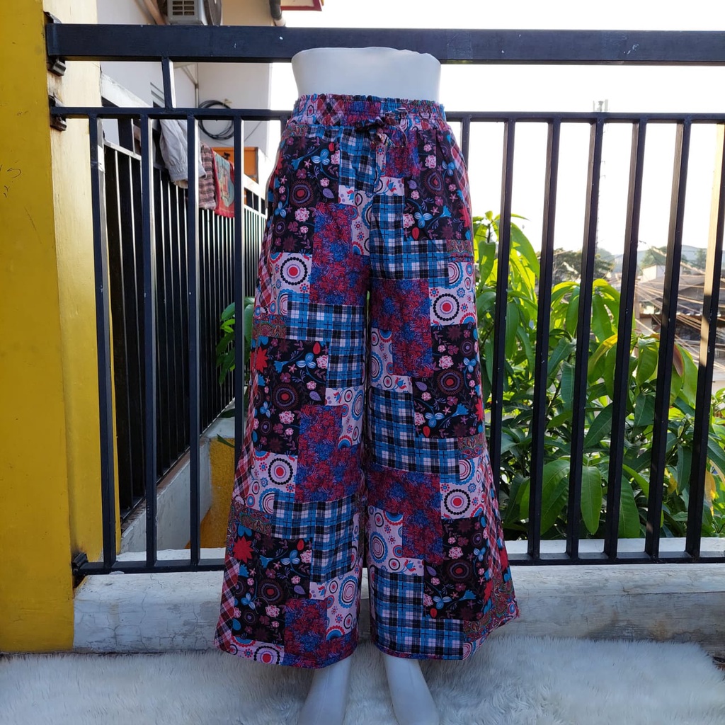 Kulot panjang katun motif keren-motif no.45