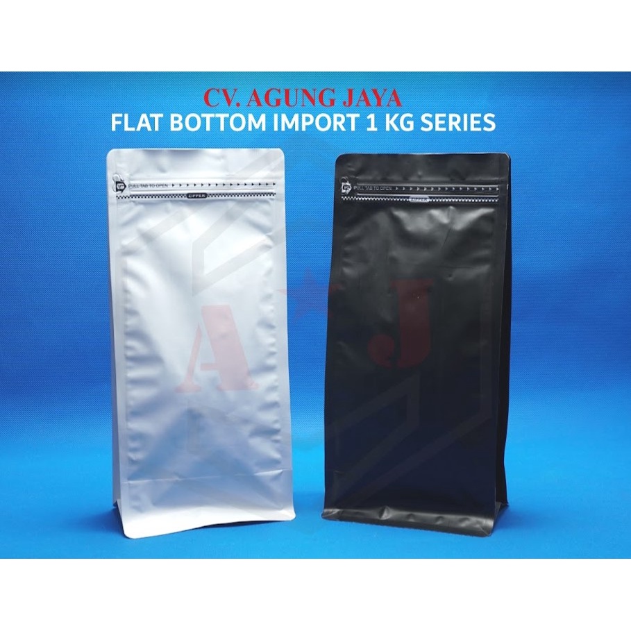

Standing Pouch/ Flat Bottom Import Non Valve/ Kemasan Kopi