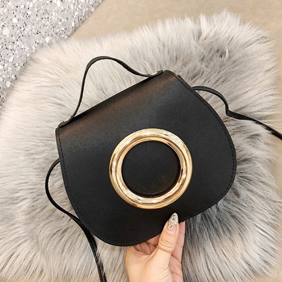 tas selempang mini gold circle shoulder bag (3H4) bta419