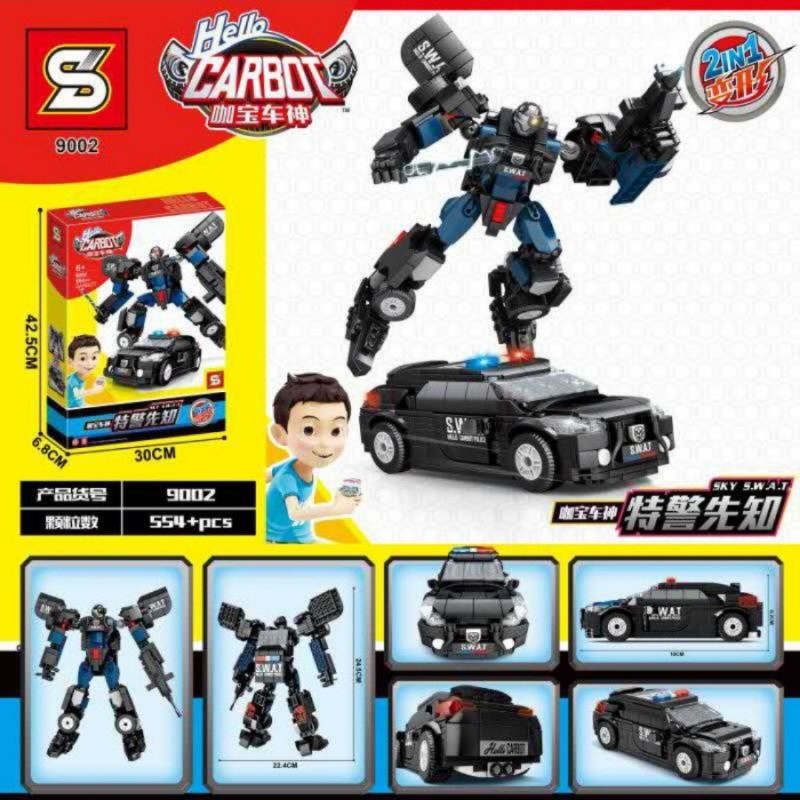 Lego Block Mobil Robot Polisi SWAT Transformers