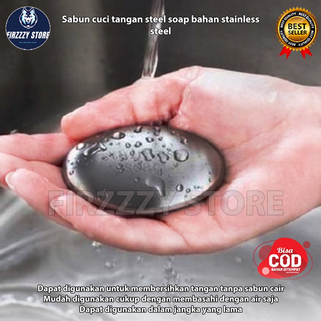 Steel Soap Sabun Cuci Tangan Stainless - Silver