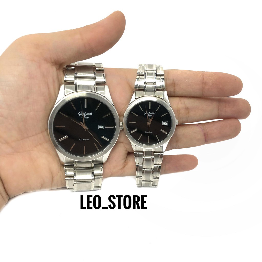 JAM TANGAN COUPLE GOLDSMITH TIME ORIGINAL A1 GST-8008 DILENGKAPI TANGGAL TAHAN AIR READY