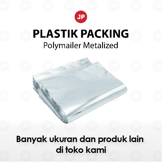 Plastik Packing Polymailer Metalize UK 30x45 / 35x45 / 40x45 Isi 100