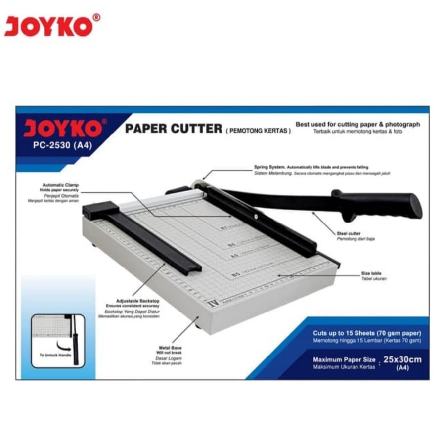 

Joyko PC-2530 Alat Pemotong Kertas A4 Paper Cutter A4