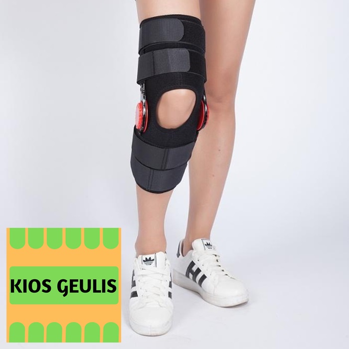 Hinged Knee Soft Brace With ROM Deker Penyangga Lutut Osteoarthritis Knee Support