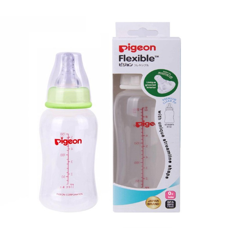 Makassar! Botol Bayi Pigeon PP Streamline Flexible 150 ML