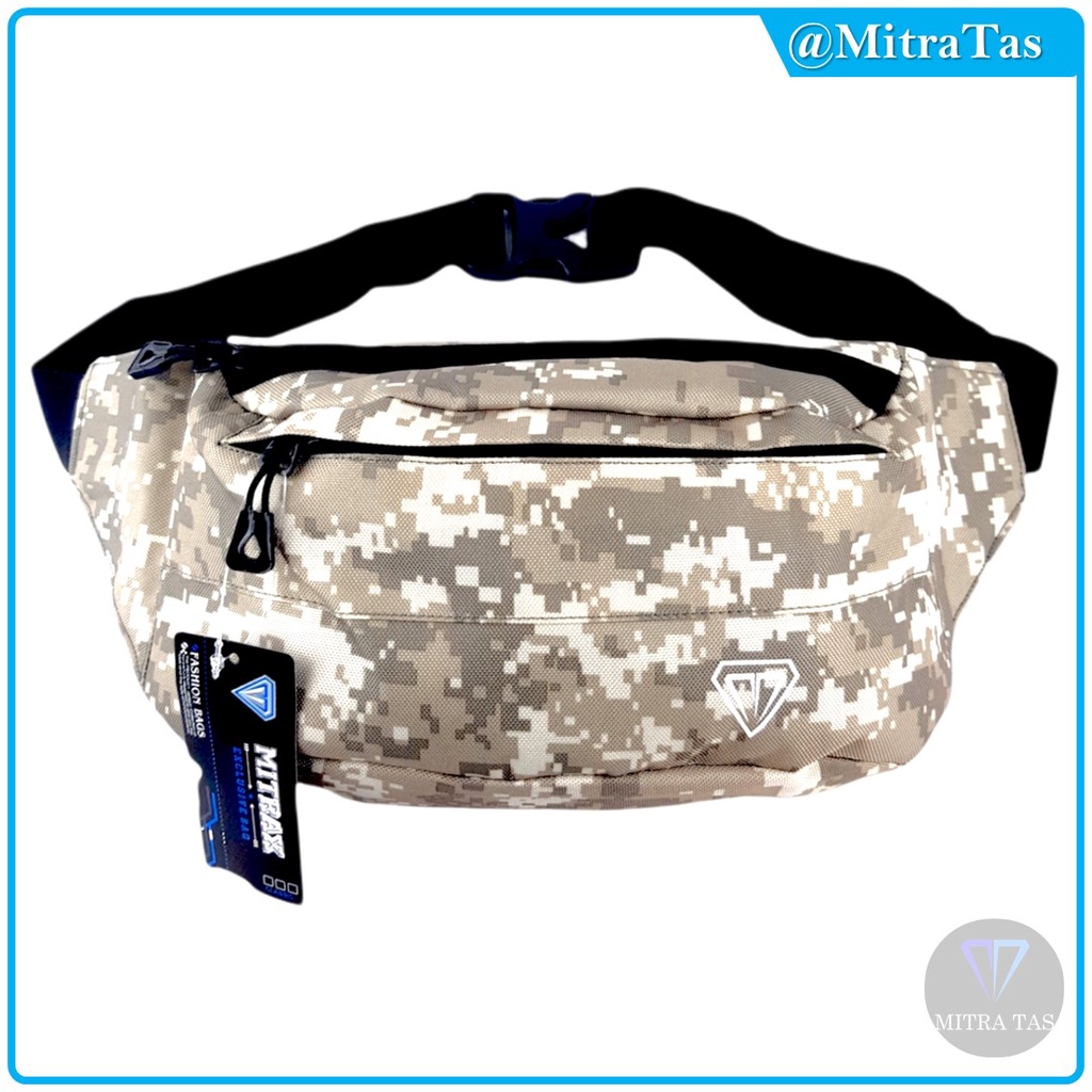 Waist Bag MitraX Jesko Army Bahan Nylon Tebal Memiliki KUALITAS TERBAIK! Tas Pinggang l WaistBag Simple dan Keren Cocok untuk Pria maupun Wanita!