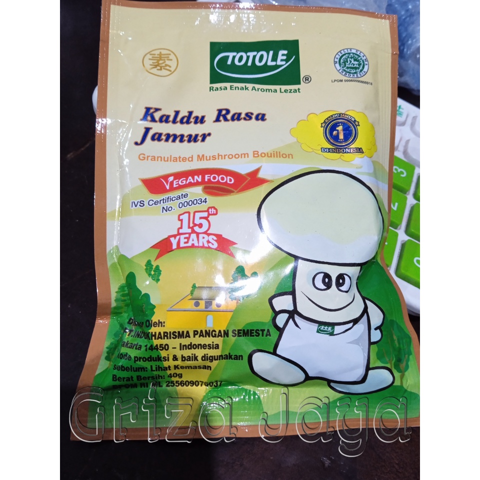 

TOTOLE KALDU JAMUR 40GR