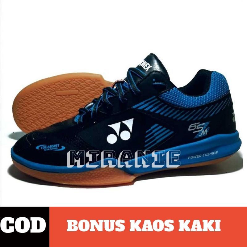 TERLARIS Sepatu Yonex Terbaru Power Cushion Badminton Black White Premium Original Vietnam