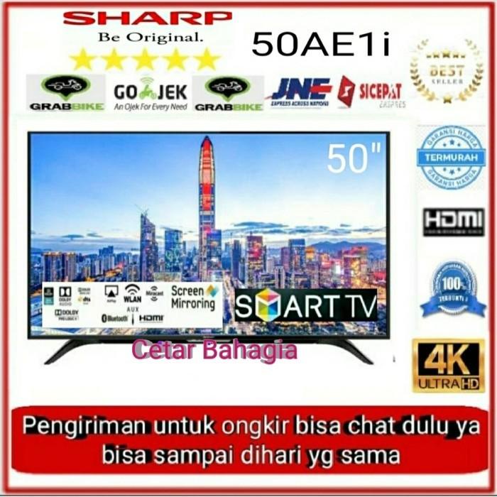 LED TV Sharp 50inch 2T-50AE1i Smart Tv Digital Garansi Resmi