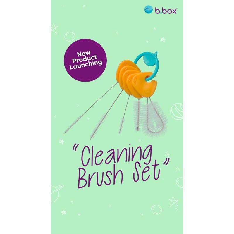 B.BOX cleaning brush set / BBOX cleaning brush set / pembersih sedotan / sikat sedotan / sikat botol