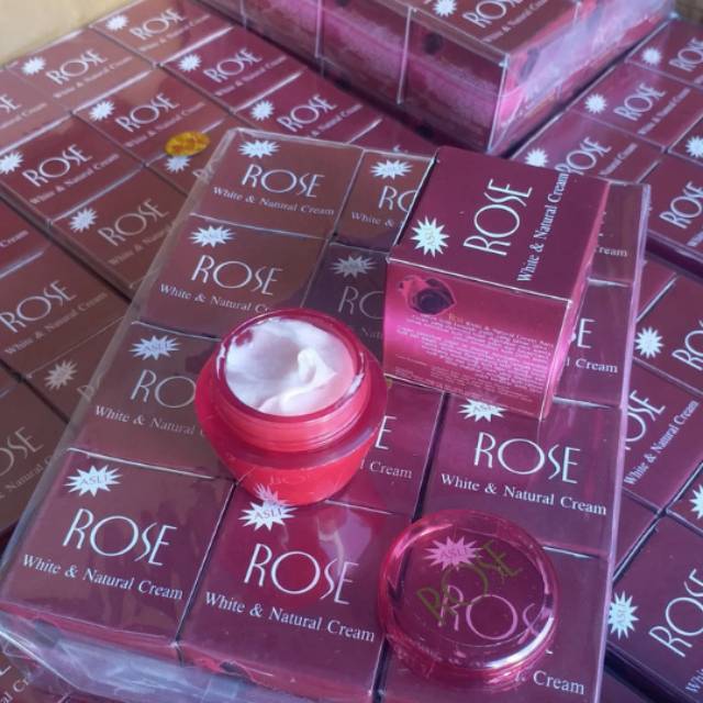 CREAM ROSE WHITE &amp; NATURAL CREAM MURAH / LUSINAN