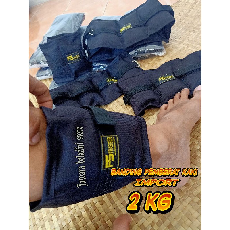 (Bisa cod) 2 kg Bending pemberat kaki import ( 2 buah kanan kiri)