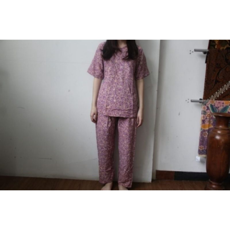 Baby doll Batik Celana Panjang Bahan Santung