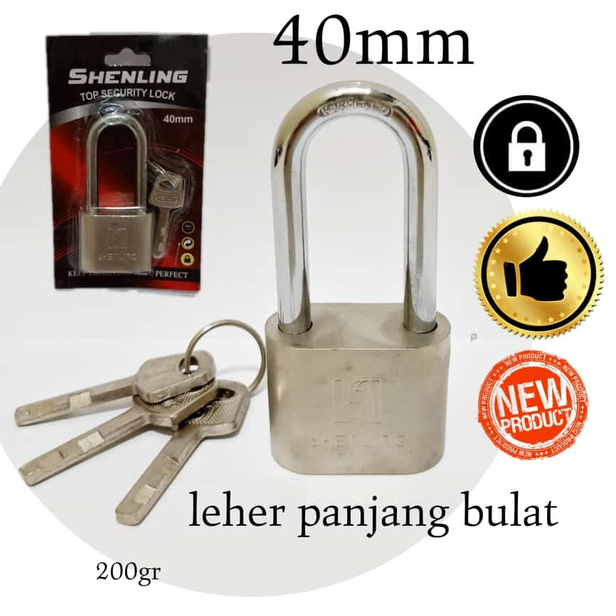 GEMBOK 40MM LEHER PANJANG MURAH