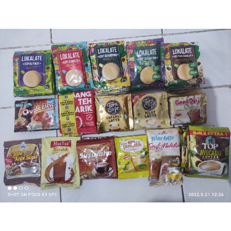 

Lokalate Kopi Susu Teh Aneka Minuman Instan Sachet