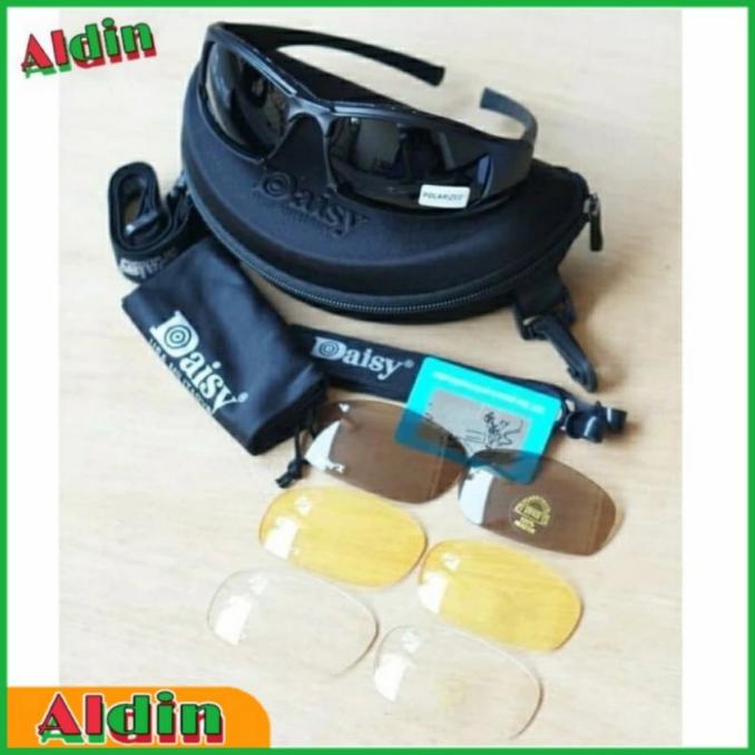 Daisy X7 Kacamata Tactical Kacamata Sepeda Dengan 4 Lensa