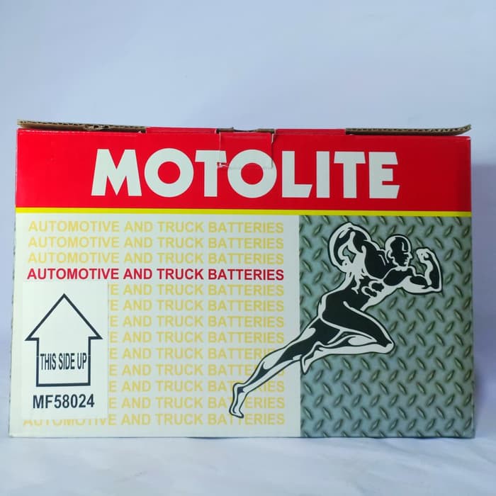 "Aki Mobil 58024 Motolite Accu Kering"