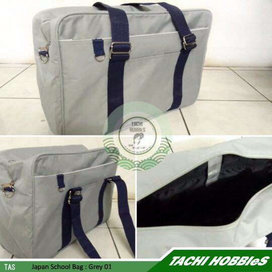 EXLUSIVE Japan School Bag Grey 01 Tas Sekolah Jepang