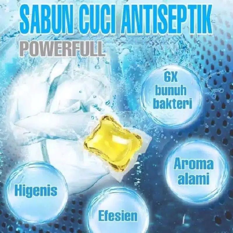 50pcs] Laundry detergent Gel Ball / SABUN cuci baju antiseptik / Deterjen Laundry Gel Ball