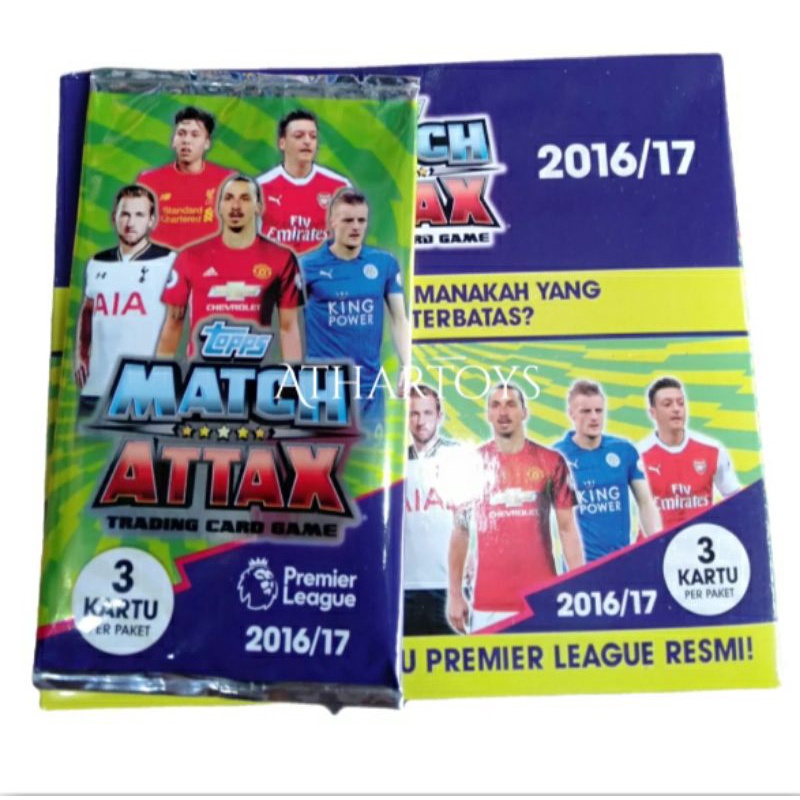 kartu bola match attax 2016/2017 sealed pack
