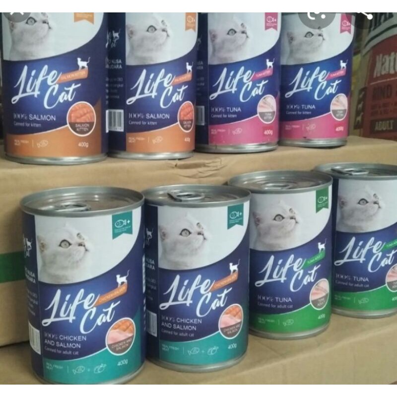 life cat kaleng 400 gr