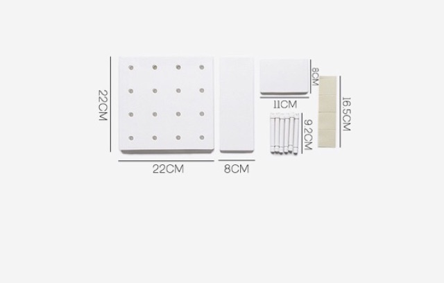 Rak Dinding Lubang Multifungsi Storage Organiser