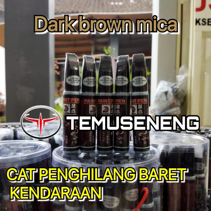 Dark Brown Mica Metalik Coklat Tua Spidol Cat Mobil Motor Anti Gores