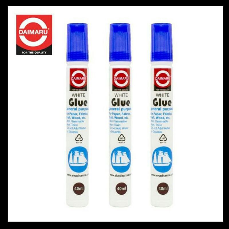 

lem putih stik 40 ml daimaru...