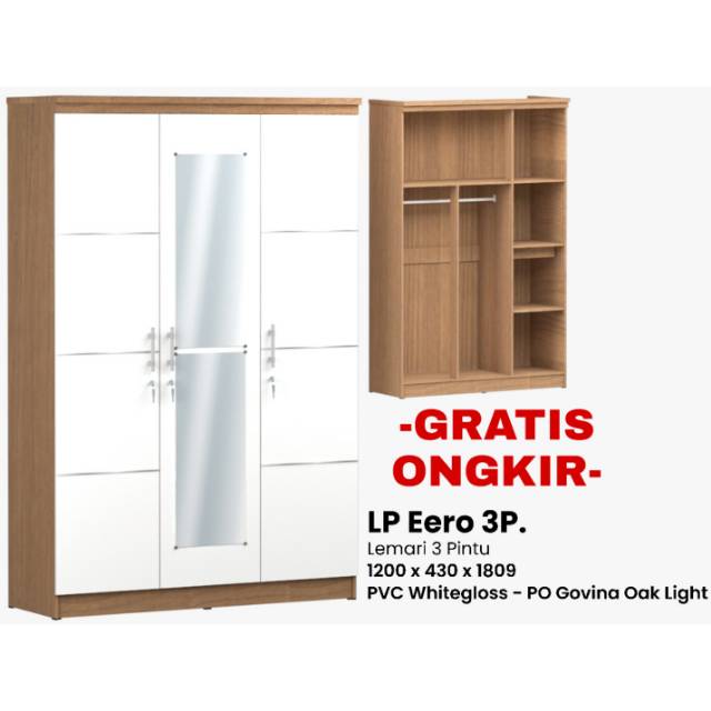 Lemari Olympic 3 pintu ASLI Mewah ORIGINAL