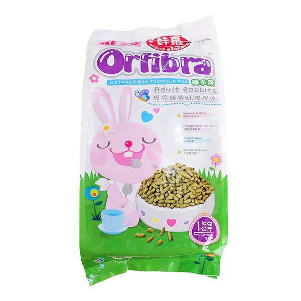 Makanan kelinci AE106 Alice Orfibra Adult Rabbit Food Pellet 1kg